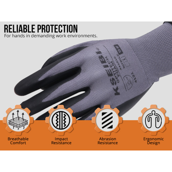 Guantes industriales de alta calidad para trabajos pesados | KSEIBI