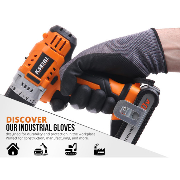 Guantes industriales de alta calidad para trabajos pesados | KSEIBI