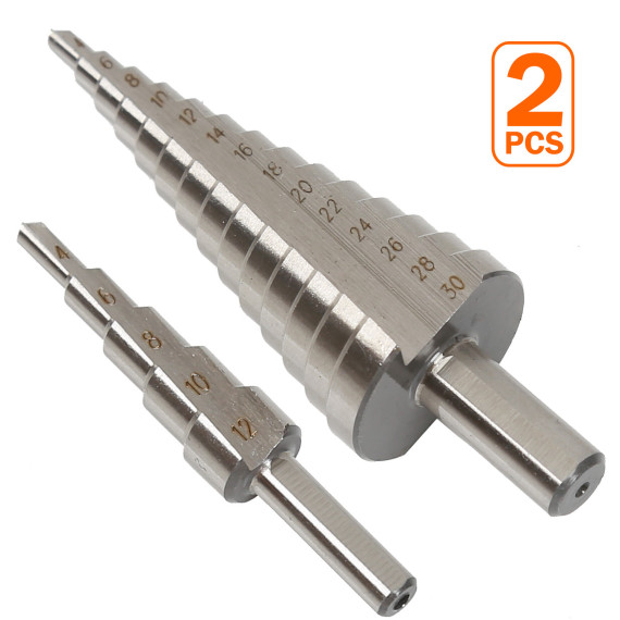 High-Quality HSS Step Drill Bits Set for Precision Drilling | KSEIBI
