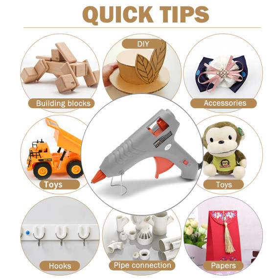 High Quality KGG 20D Glue Gun - Dual Temp, 20W Power | KSEIBI