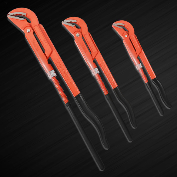 Трубный ключ с изогнутыми губками 45° для профессионального использования | KSEIBI