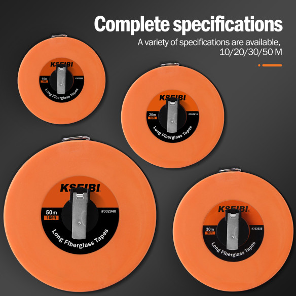 Durable Long Fiberglass Tape for Accurate Measurements | KSEIBI