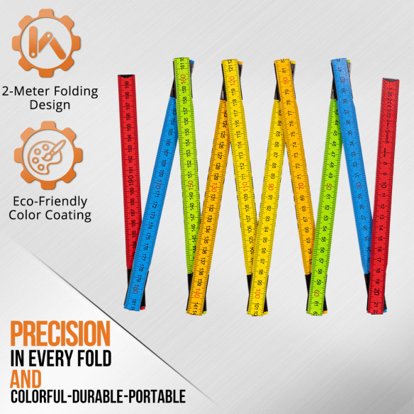 Premium Wooden Folding Ruler for Accurate Measurements | KSEIBI