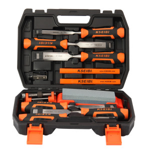 Juego de cinceles para madera ProGrip 12-pc.