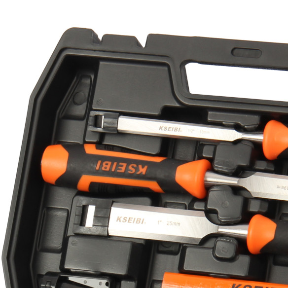 Conjunto de Formões de Madeira Progrip: Ferramentas de qualidade para trabalhos precisos | KSEIBI