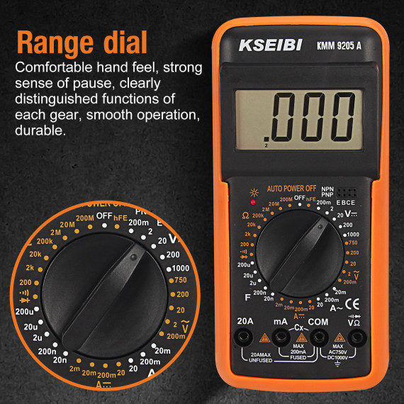High-Precision Voltage Tester with LCD Screen for Accurate Readings | KSEIBI