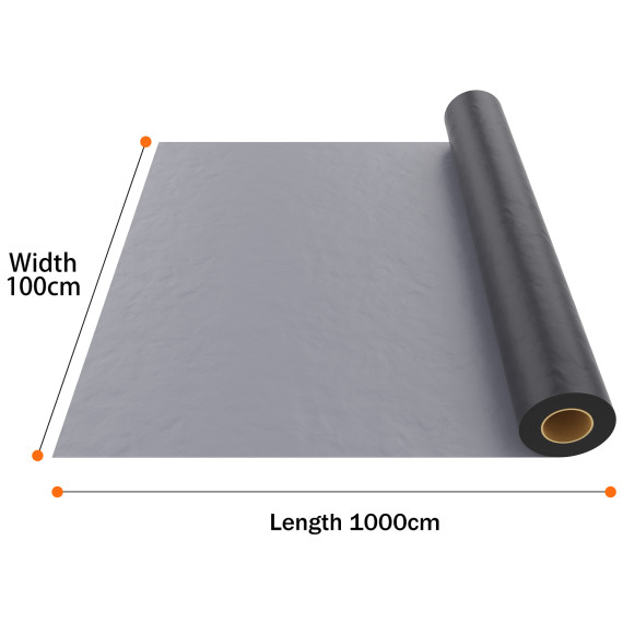 Rouleau de Membrane d'Étanchéité Gris pour Toiture | KSEIBI