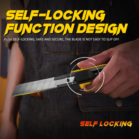 Cuchillo multiusos ProGrip - 18mm para cortar con precisión | KSEIBI