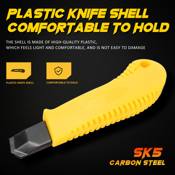 Couteau utile ProGrip - 18mm pour une coupe précise et efficace | KSEIBI