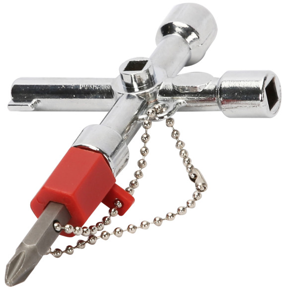 Chiave universale a triangolo / 4 vie per aprire facilmente serrature | KSEIBI