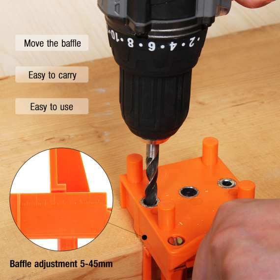 Gabarit universel pour tourillons 5 pièces de haute qualité | KSEIBI
