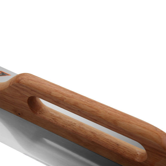 Professionelle Zwei-Hand-Putzkelle Glatt für präzises Arbeiten | KSEIBI