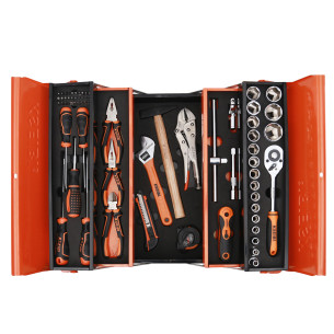 Premium Tool Box with 5 Compartments for Machinest Tool Set | KSEIBI