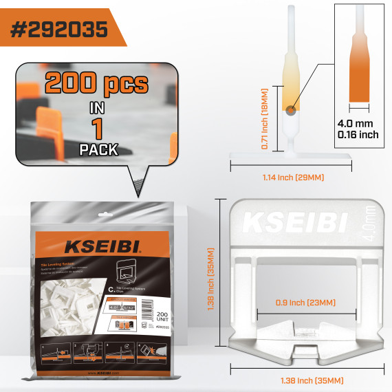 Achieve Perfectly Level Tiles with Our Innovative Tile Leveling System Clips | KSEIBI