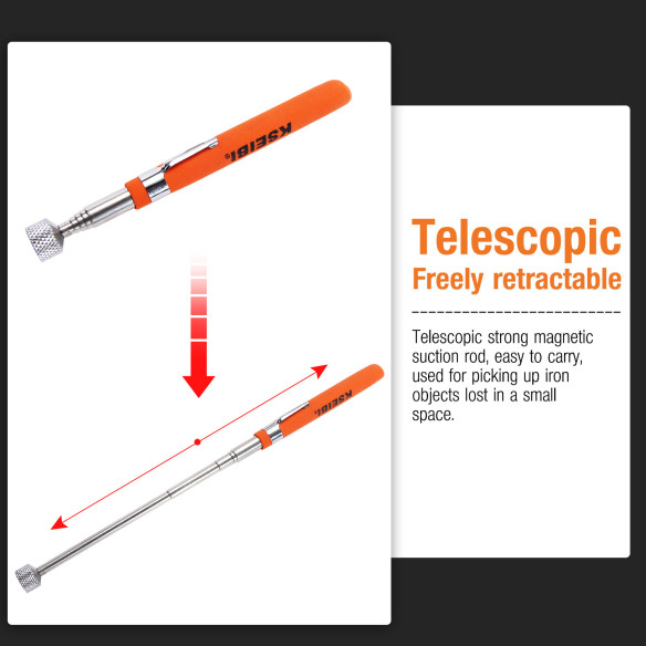Extend Your Reach with the Telescopic Magnetic Pick-Up Tool | KSEIBI