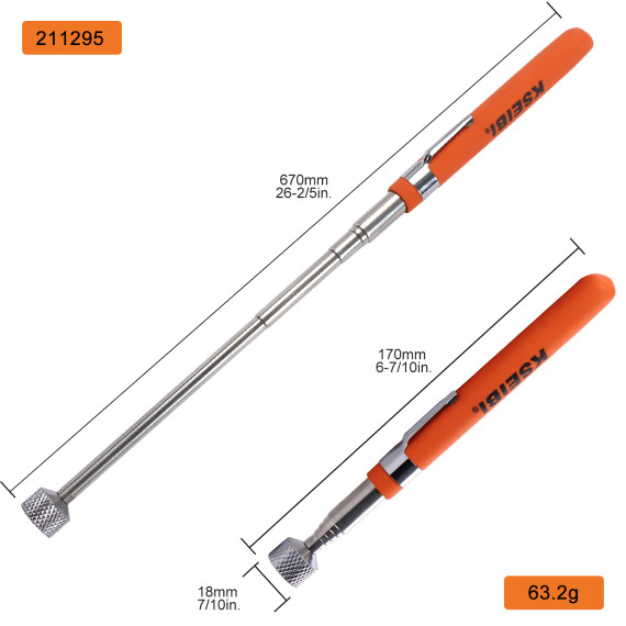 Extend Your Reach with the Telescopic Magnetic Pick-Up Tool | KSEIBI