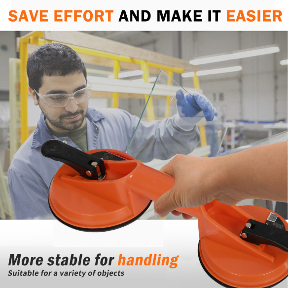 Heavy-Duty Suction Cup Lifter for Glass &amp; Tiles | KSEIBI