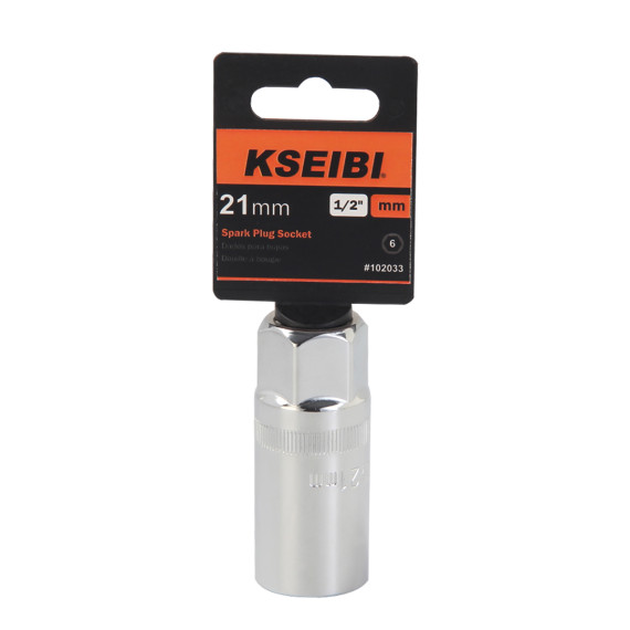 Hochwertige Zündkerzen-Stecknuss 3/8" für Profis | KSEIBI