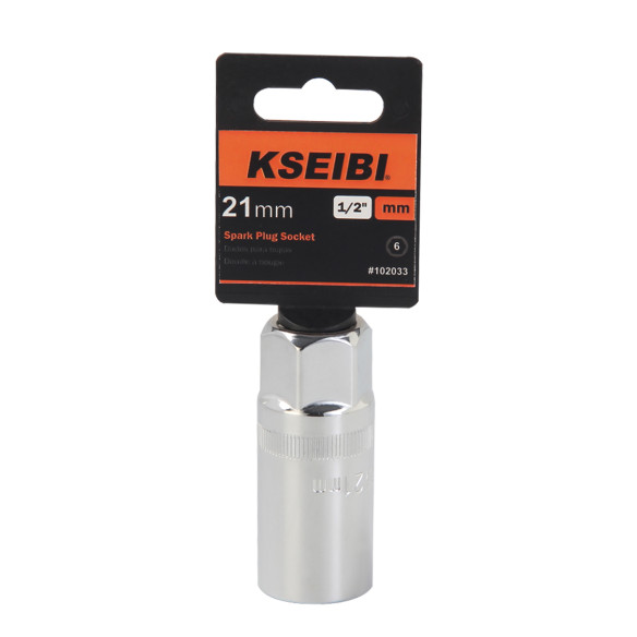 Hochwertige Zündkerzen-Stecknuss 1/2" für professionelle Reparaturen | KSEIBI