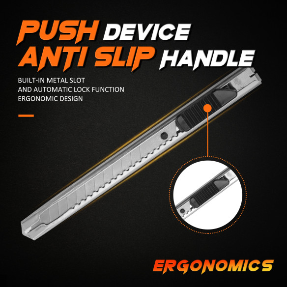 Cutter din aluminiu cu lamă detașabilă 9 mm de calitate superioară | KSEIBI