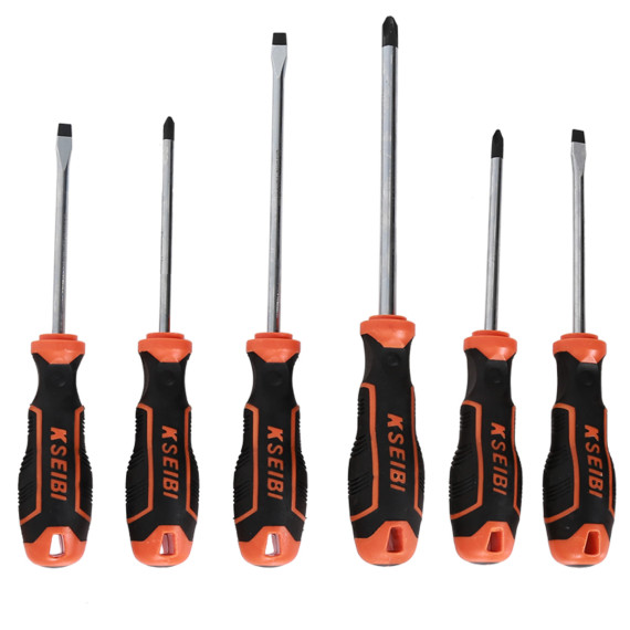 Premium 6-Piece Slotted &amp; Philips Screwdriver Set for Precision Work | KSEIBI