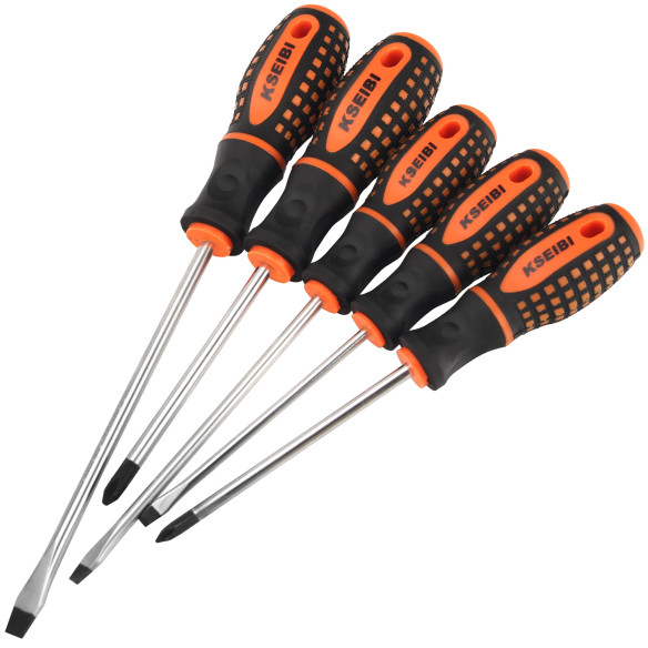 High-Quality Slotted &amp; Philips Screwdriver Set 865 5-Pc. | KSEIBI