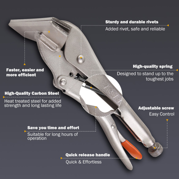 Alicates para chapa con bloqueo de alta calidad | KSEIBI