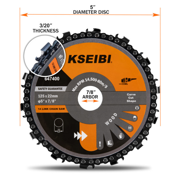 High-Quality Wood Carving Chain Saw Blade for Precision Cuts | KSEIBI