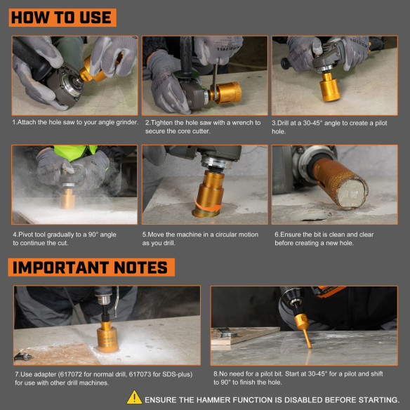 Premium Vacum Brazed Diamond Core Bits for Precision Drilling | KSEIBI