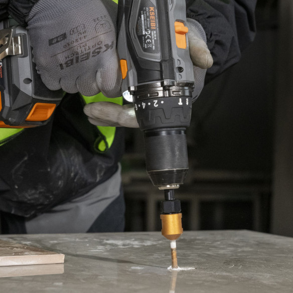 Core diamantato brazato a vuoto per trapano a umido | KSEIBI