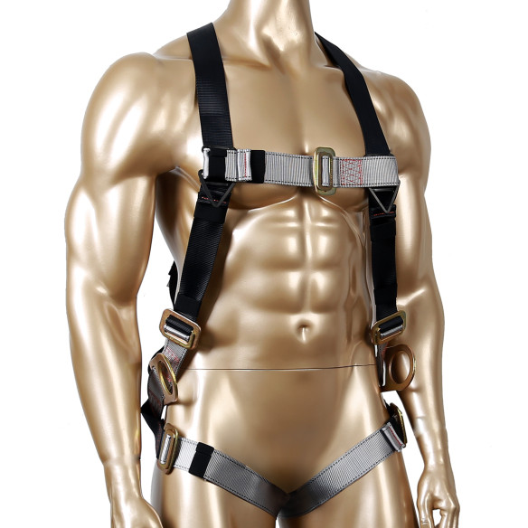 Arnês de Segurança de Luxo com 3 Anéis em D para Trabalho em Altura | KSEIBI