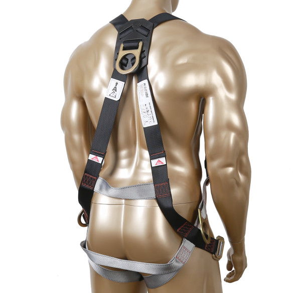 Arnês de Segurança de Luxo com 3 Anéis em D para Trabalho em Altura | KSEIBI