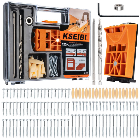 Professional Plastic Hd Pocket Hole Jig Set for Precision Woodworking | KSEIBI