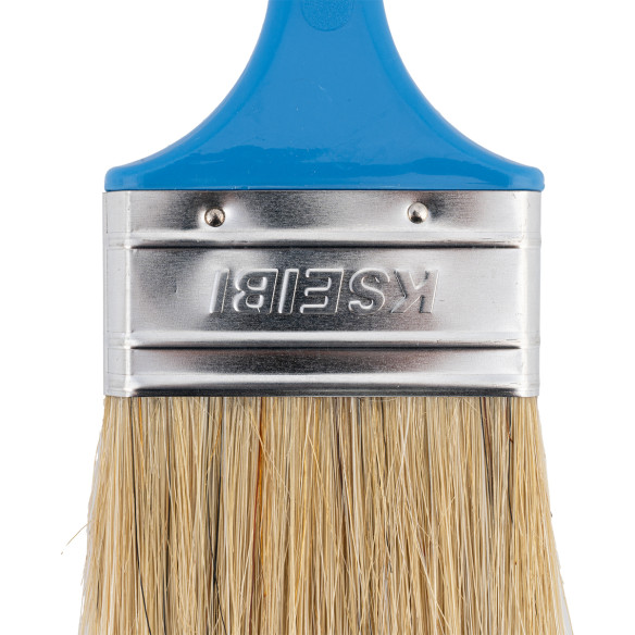 Pinceau à peinture à manche en plastique blanc - bleu clair pour artistes | KSEIBI
