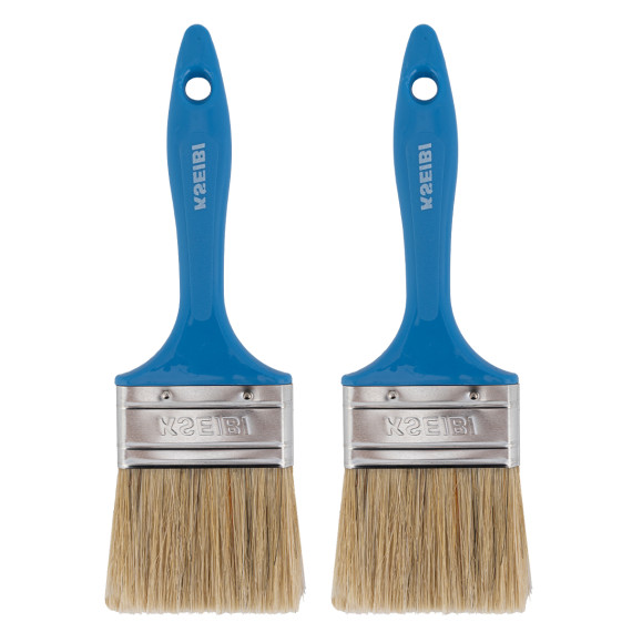 Pennello con manico bianco - azzurro 20mm per pittura | KSEIBI