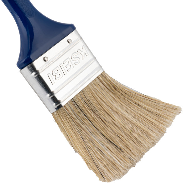 Pincel de pintura con mango de plástico blanco - azul oscuro de alta calidad | KSEIBI