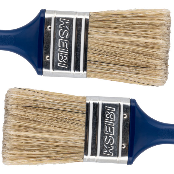 High-Quality Plastic Handle White Paint Brush for Precise Detailing | KSEIBI