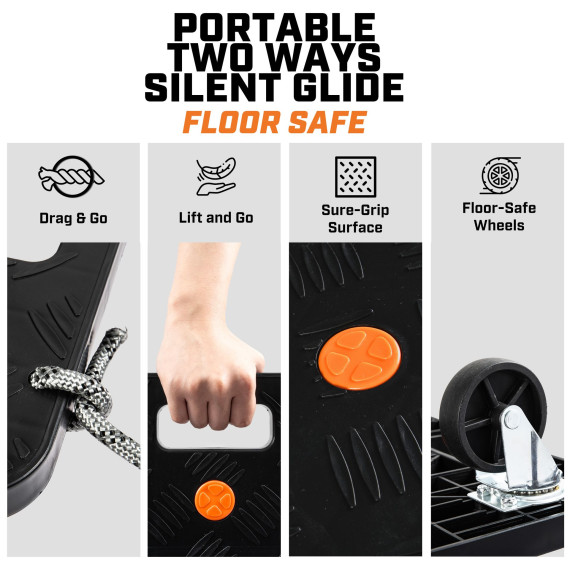 Chariot à main pliable en plastique robuste | KSEIBI