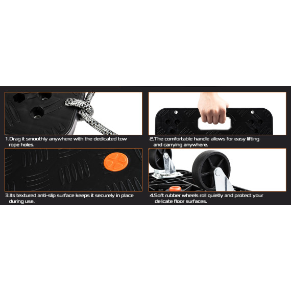 High-Quality Plastic Dolly for Easy Moving | KSEIBI