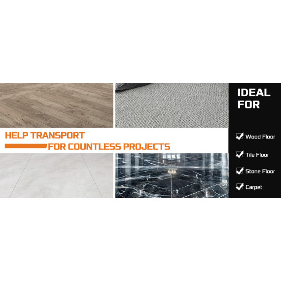 Carrello in plastica resistente per trasportare merci pesanti | KSEIBI