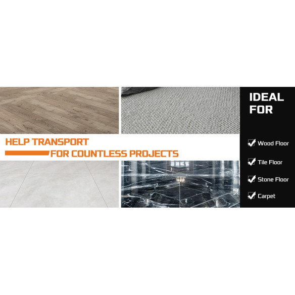 Carrello in plastica resistente per trasportare merci pesanti | KSEIBI