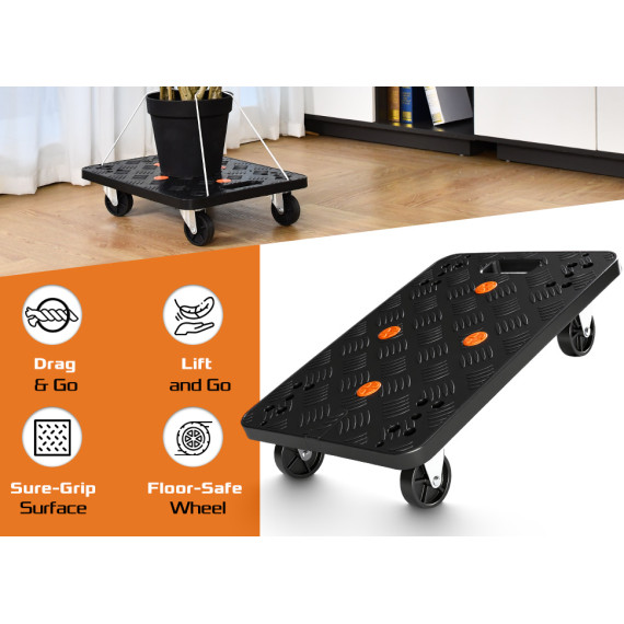 Chariot à main pliable en plastique robuste | KSEIBI