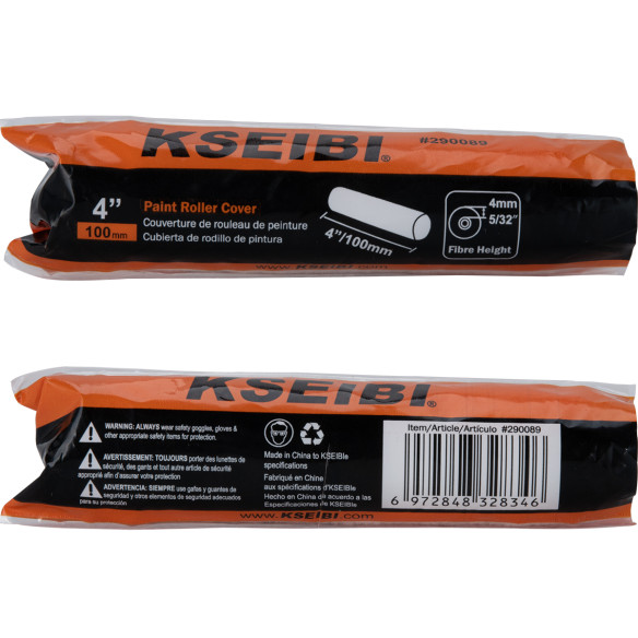 Manchon pour rouleau à peinture 4"100mm acrylique de qualité supérieure | KSEIBI