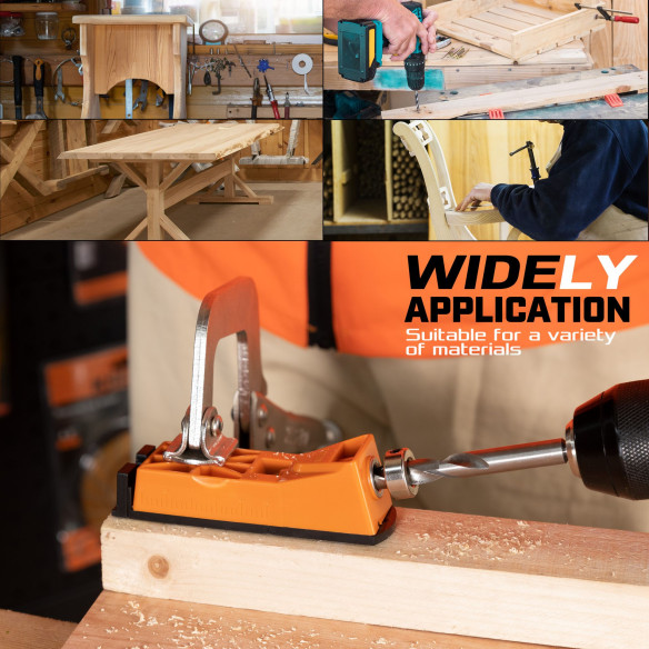 High-Quality Single Barrel Pocket Hole Jig Set for Precise Woodworking | KSEIBI