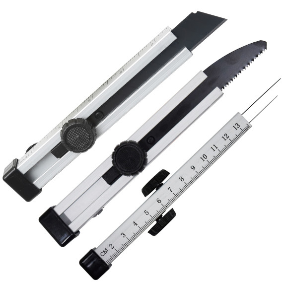 Couteau utilitaire snap-off en aluminium 18mm | KSEIBI