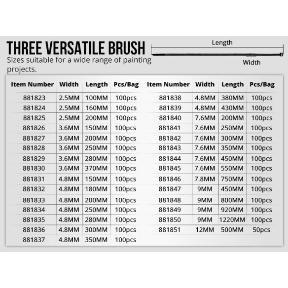 Legături de cablu din nylon negru de calitate | KSEIBI