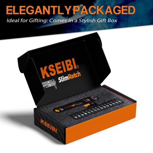 Set de dados con trinquete 18 piezas para trabajos mecánicos | KSEIBI