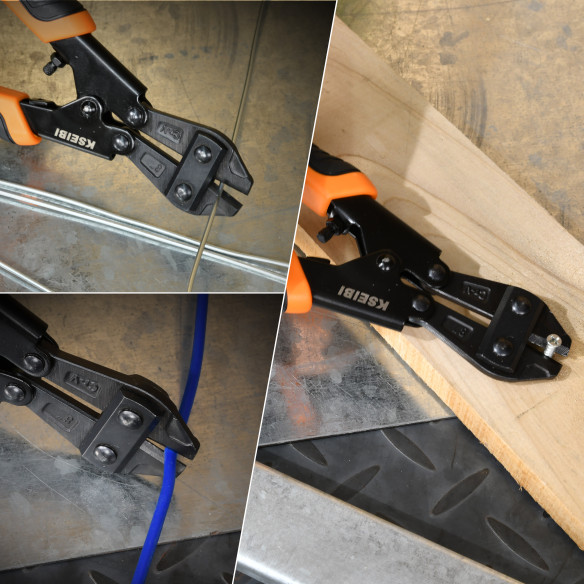 Compact Mini Bolt Cutter with ProGrip Handle for Precision Cuts | KSEIBI