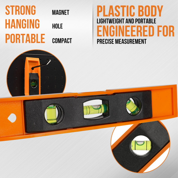 Livella magnetica con tre fiale PM 22 per precisione perfetta | KSEIBI