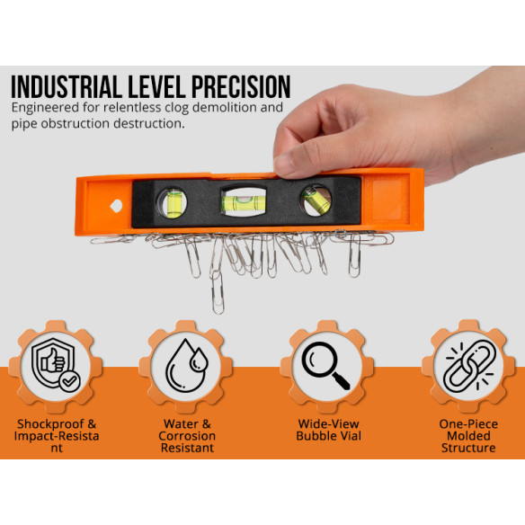 Nivel cu bulă magnetic cu trei niveluri pentru precizie | KSEIBI